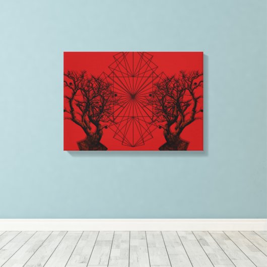 human tree キャンバスプリント (インサイチュ (ウッドフロア))