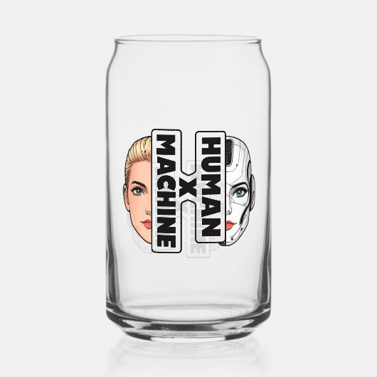 HUMAN x MACHINE ガラス缶 (正面)