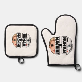 HUMAN x MACHINE 鍋つかみ&鍋敷きセット