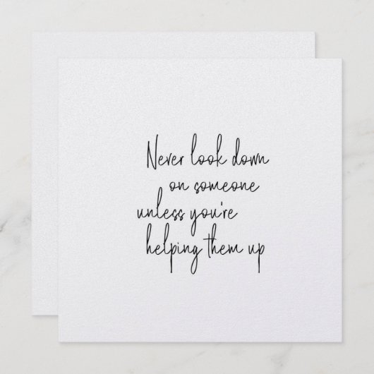 HUMANITY 5.25 x 5.25カード 招待状 (正面/裏面)