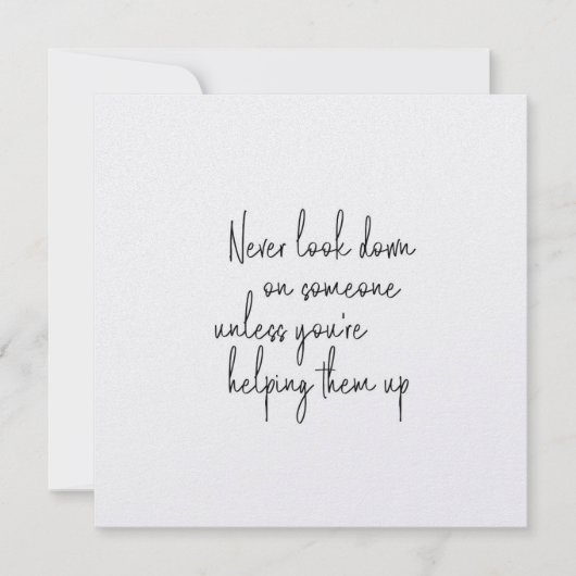 HUMANITY 5.25 x 5.25カード 招待状 (正面)