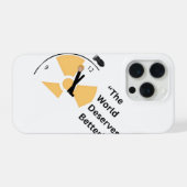 Humanity First - モダンな政治アートiPhoneケース iPhoneケース (裏面横)