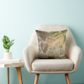 Humanity Graffiti On Brick Wall Mural クッション (椅子)