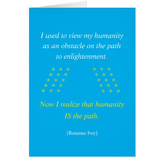 Humanity Is the Path グリーティングカード (正面)