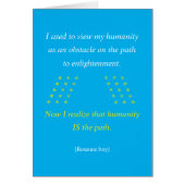 Humanity Is the Path Greeting Card (正面)