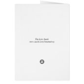 Humanity Is the Path Greeting Card (裏面)