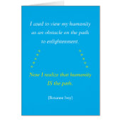  Humanity Is the Path Greeting Card  (正面)