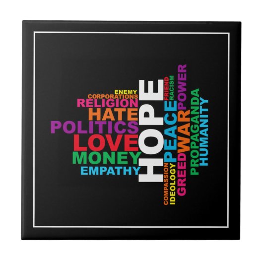 Humanity Word Cloud タイル (正面)