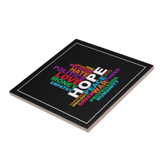 Humanity Word Cloud タイル (側面)