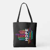 Humanity Word Cloud トートバッグ (裏面)