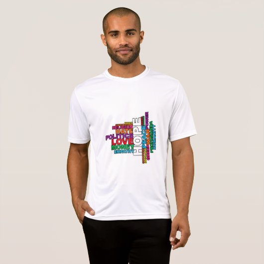 Humanity Word Cloud Tシャツ (正面フル)