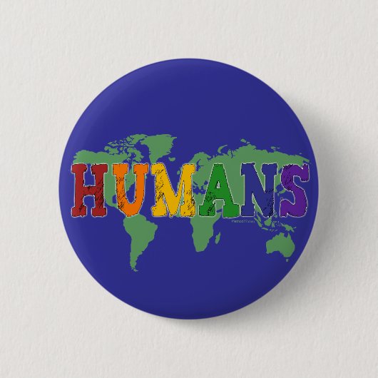 Humans (ゲイ) Bボタン 缶バッジ (正面)
