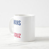 Humans Against Ted Cruz -テキサス州国旗 コーヒーマグカップ (正面左)