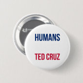 Humans Against Ted Cruz -テキサス州国旗 缶バッジ (正面&裏面)