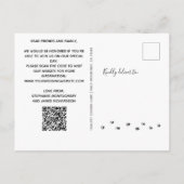 Humans Getting Marshed Silver Pet 結婚's インビテーションポストカード (裏面)