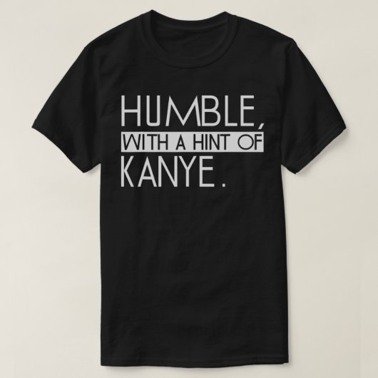 Humble with a HINT of eplosiveness  Funny saying  Tシャツ (デザイン正面)