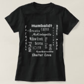 Humboldt County  Tシャツ (デザイン正面)