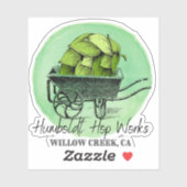 Humboldt Hop Worksステッカー シール (シート)