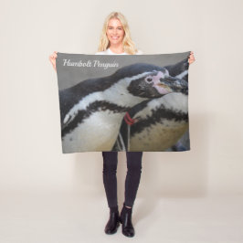 Humbolt Penguin at Drusillas Zoo in East Sussex Ma フリースブランケット