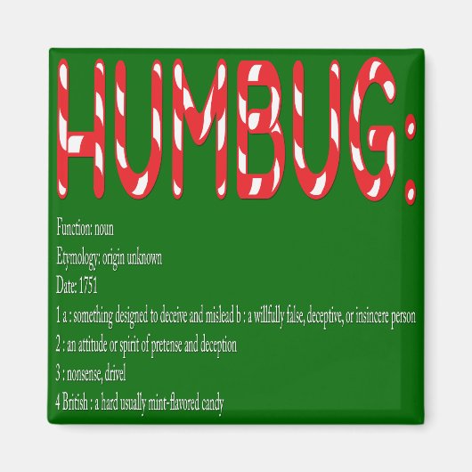 HUMBUG:定義 マグネット (正面)