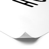 Humburger Funny Humming Burger Pun ポスター (角)