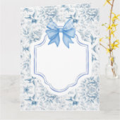 Humingbird Toile Greeting Card カード (黄色い花)