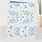 Humingbird Toile Greeting Card カード (裏面)