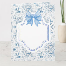 Humingbird Toile Greeting Card カード