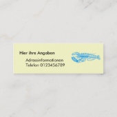 Hummer hellblau Serie スキニー名刺 (裏面)