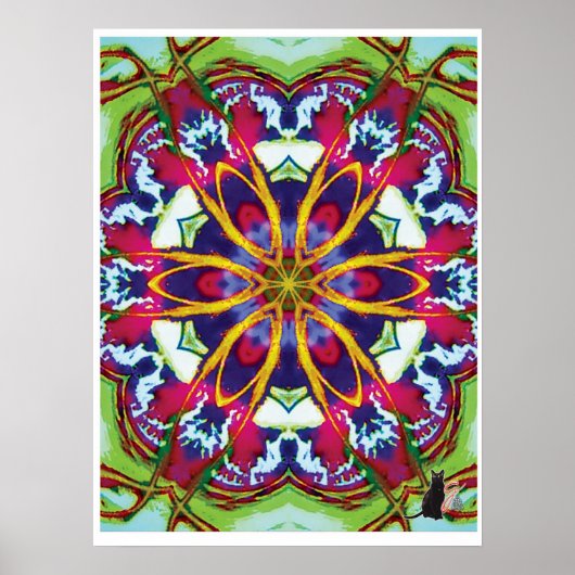 Hummers Kinetic Collage Kaleidoscope Poster ポスター (正面)