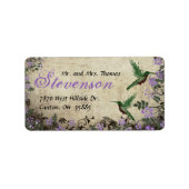 Humminbirds Address Label ラベル (正面)