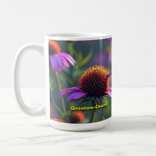 Humming birds love Echinacea 01 コーヒーマグカップ (左)