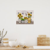 Hummingbirdあなたは私の太陽の光の引っ越し祝いパーティーギフト ポスター (キッチン)