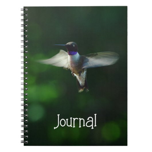 Hummingbirdかわいらし in Flight Journal Notebook ノートブック (正面)