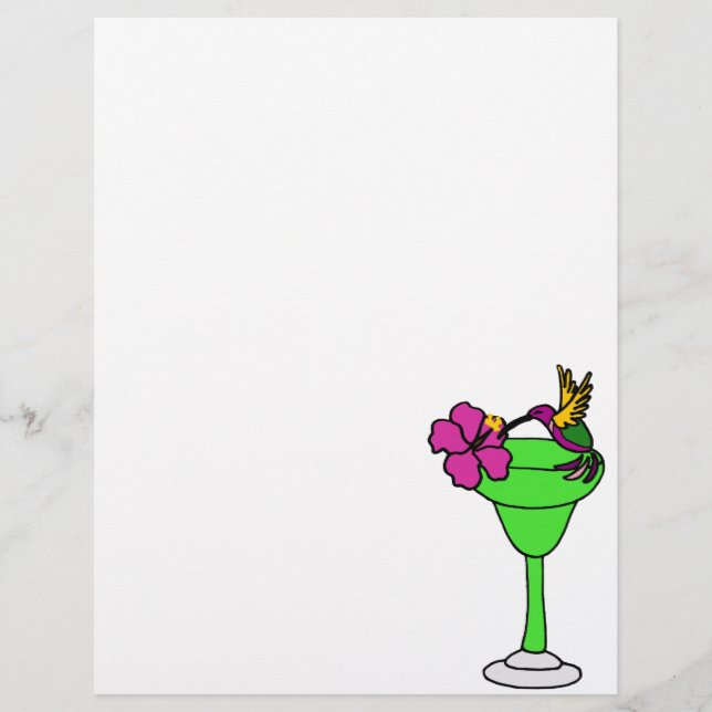 HummingbirdとおもしろいHumciscus on Margarita Drink (正面)