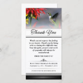 Hummingbirdの言葉が出来ないよう表現に サンキューカード (正面/裏面)