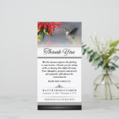 Hummingbirdの言葉が出来ないよう表現に サンキューカード (スタンド正面)