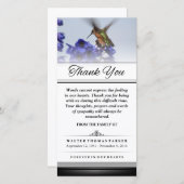 Hummingbirdの言葉が出来ない表現ように サンキューカード (正面/裏面)