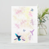 Hummingbirdガーデン招待状のカスタマイズ 招待状 (スタンド正面)