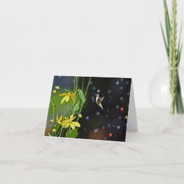 Hummingbirdグリーテ空白のィングカード サンキューカード