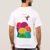 Hummingbirdビジネスロゴの関連付け Tシャツ (裏面)