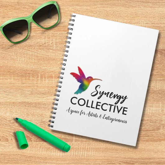 Hummingbirdビジネスロゴ ノートブック
