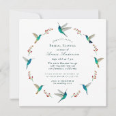 Hummingbirdブライダルシャワー発表 案内状 (正面)