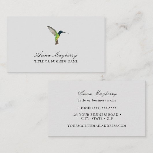Hummingbird名刺 名刺 (正面/裏面)