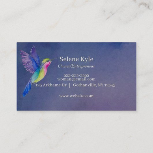 Hummingbird名刺 名刺 (裏面)