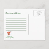 Hummingbird新しいアドレス、新しいホームポストカード 案内ポストカード (裏面)