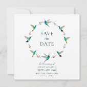 Hummingbird日付カードを保存 カード (正面)