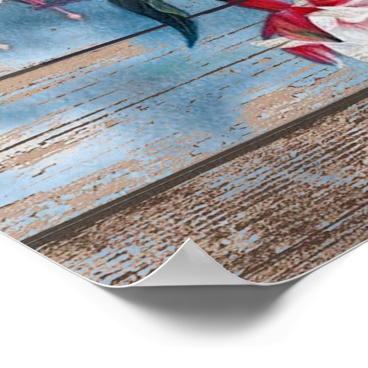 Hummingbird私はここにあなたのハートメモリアル ポスター (角)