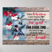 Hummingbird私はここにあなたのハートメモリアル ポスター (正面)