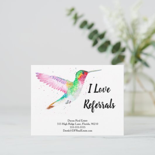 Hummingbird紹介実在マーケティング販売 ポストカード (スタンド正面)